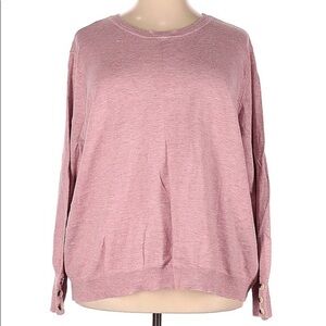 Ellos Pink Women’s Crew Neck Plus Size Sweater